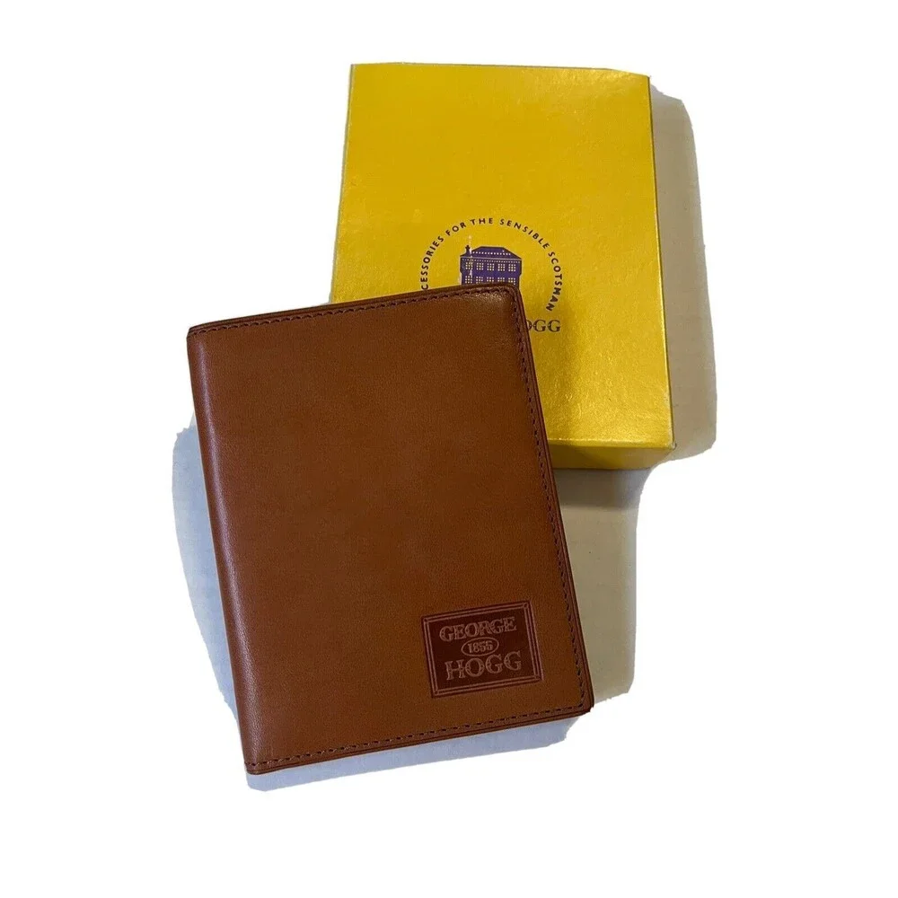 George Hogg Accessories for the Sensible Scotsman Sandvik Brown Leather Wallet
